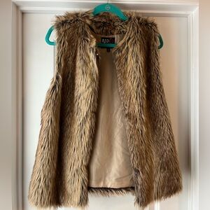 Faux Fur Brown Vest